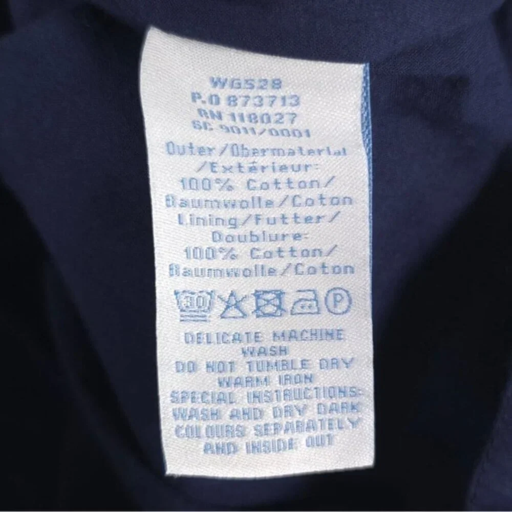 Boden Women’s Mini Skirt Navy Textured Cotton Back‎ Zip A-Line WG528 Size 6R